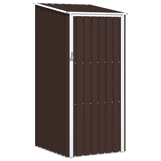 Garden Shed Brown 87x98x159 cm Galvanised Steel
