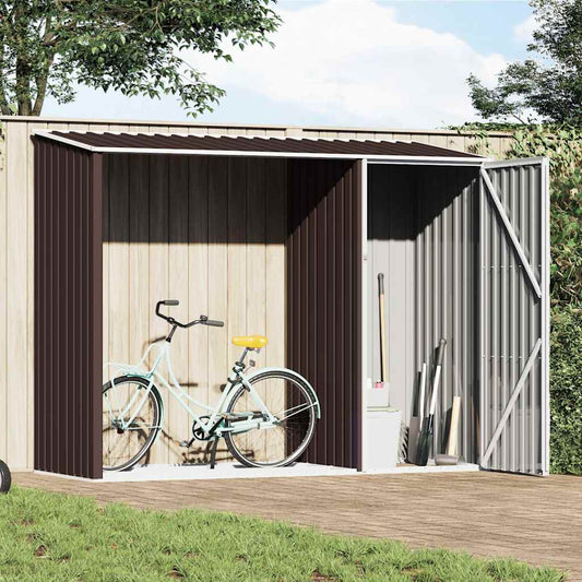 Garden Shed | Brown | Galvanised Steel | Large | Garden Shed