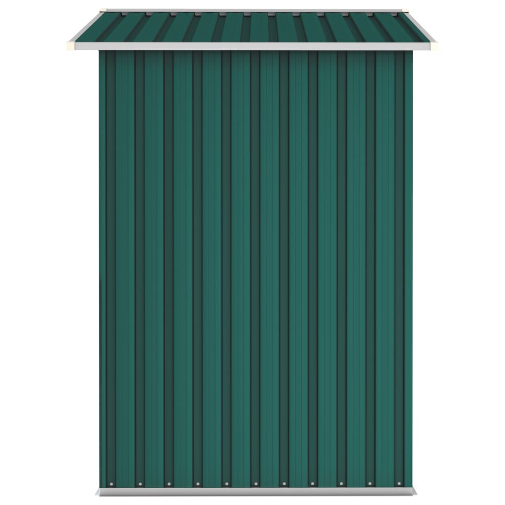 Garden Shed Green 205x129x183 cm Galvanised Steel