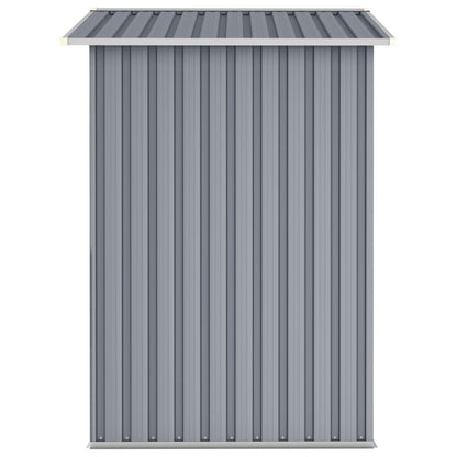 Garden Shed Grey 205x129x183 cm Galvanised Steel