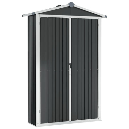 Garden Shed Anthracite 116x45x175 cm Galvanised Steel