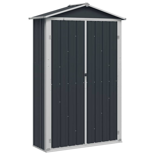 Garden Shed Anthracite 116x45x175 cm Galvanised Steel