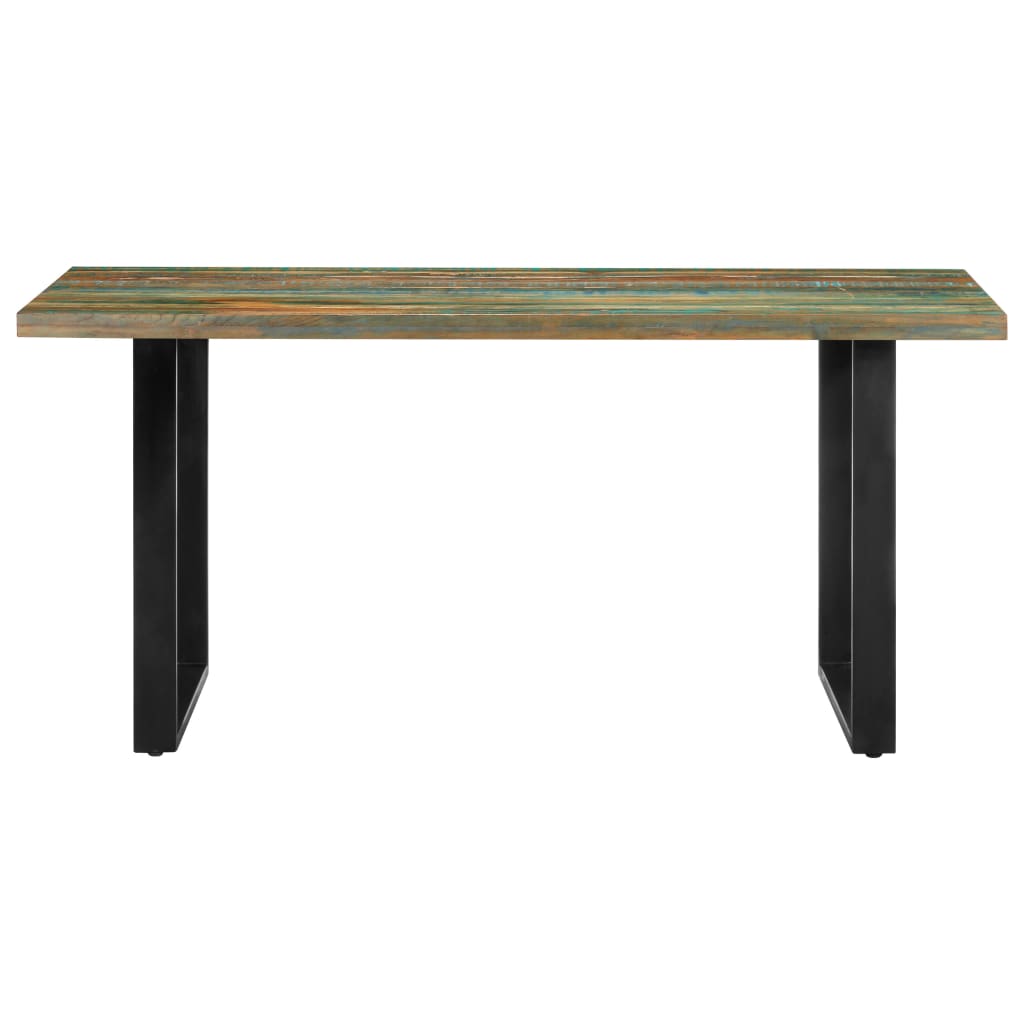Dining Table 160x80x75 cm Solid Reclaimed Wood