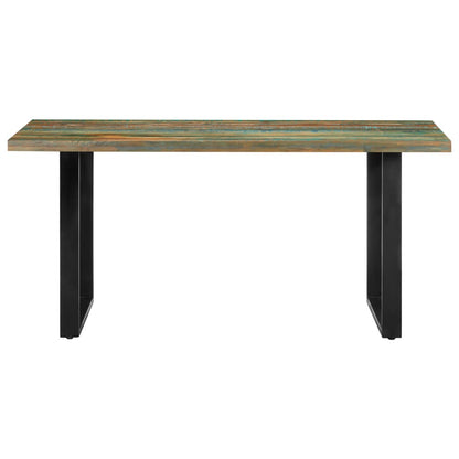 Dining Table 160x80x75 cm Solid Reclaimed Wood