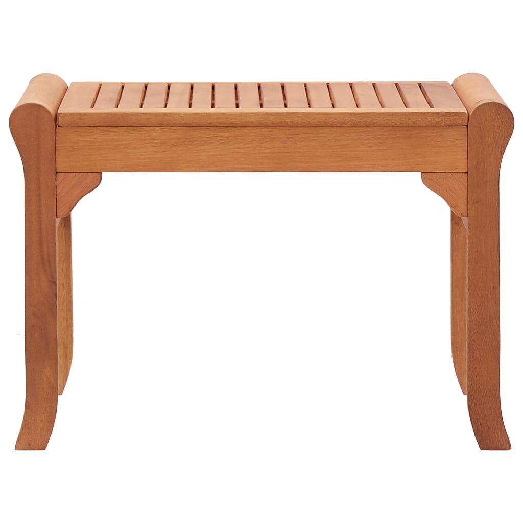 Bench | Natural Wood | Solid eucalyptus wood | 64 cm | Durable | Bench