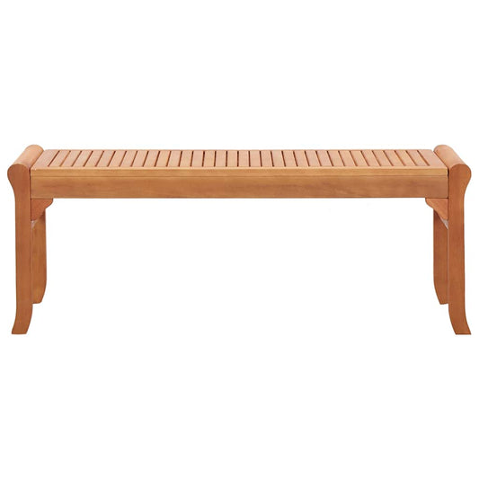 2-Seater Garden Bench 120 cm  Solid Eucalyptus Wood