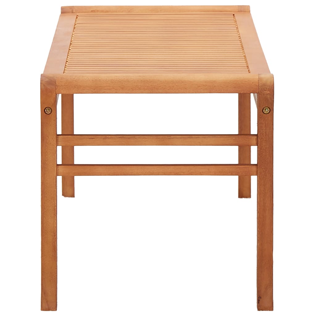 Bench | Natural Wood | Solid Eucalyptus Wood | 2-Seater | Durable