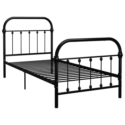 Bed Frame | Black | Metal | 100 cm x 200 cm | Tough | Bed Frame