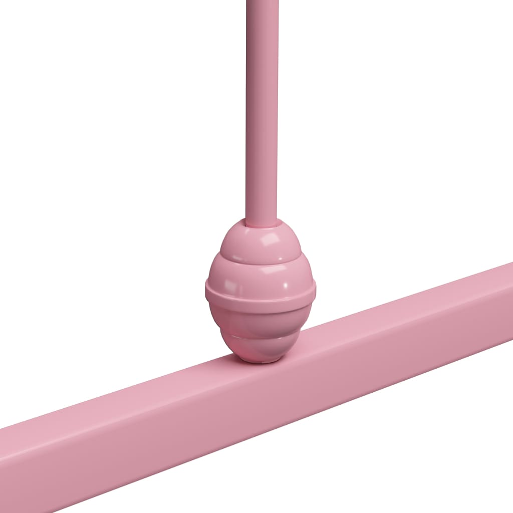 Bed Frame | Pink | Metal | 90x200 cm | Durable | Bed Frame | Rectangular