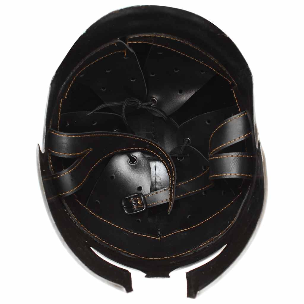 286120 vidaXL Greek Warrior Helmet Antique Replica LARP Silver Steel