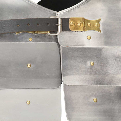 Roman Soldier Body Armour Replica LARP Silver Steel