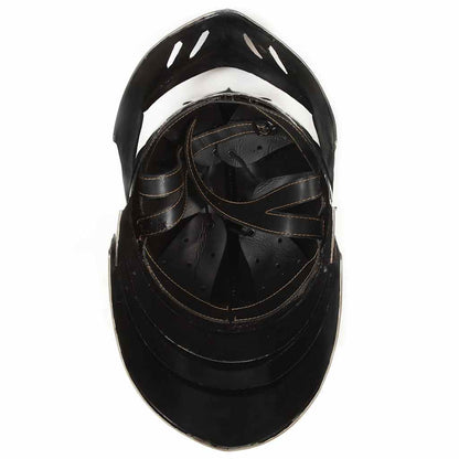 286215 vidaXL Medieval Knight Helmet Antique Replica LARP Silver Steel
