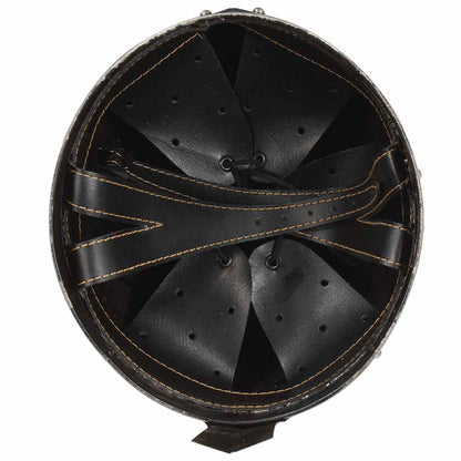286216 vidaXL Medieval Knight Helmet Antique Replica LARP Silver Steel