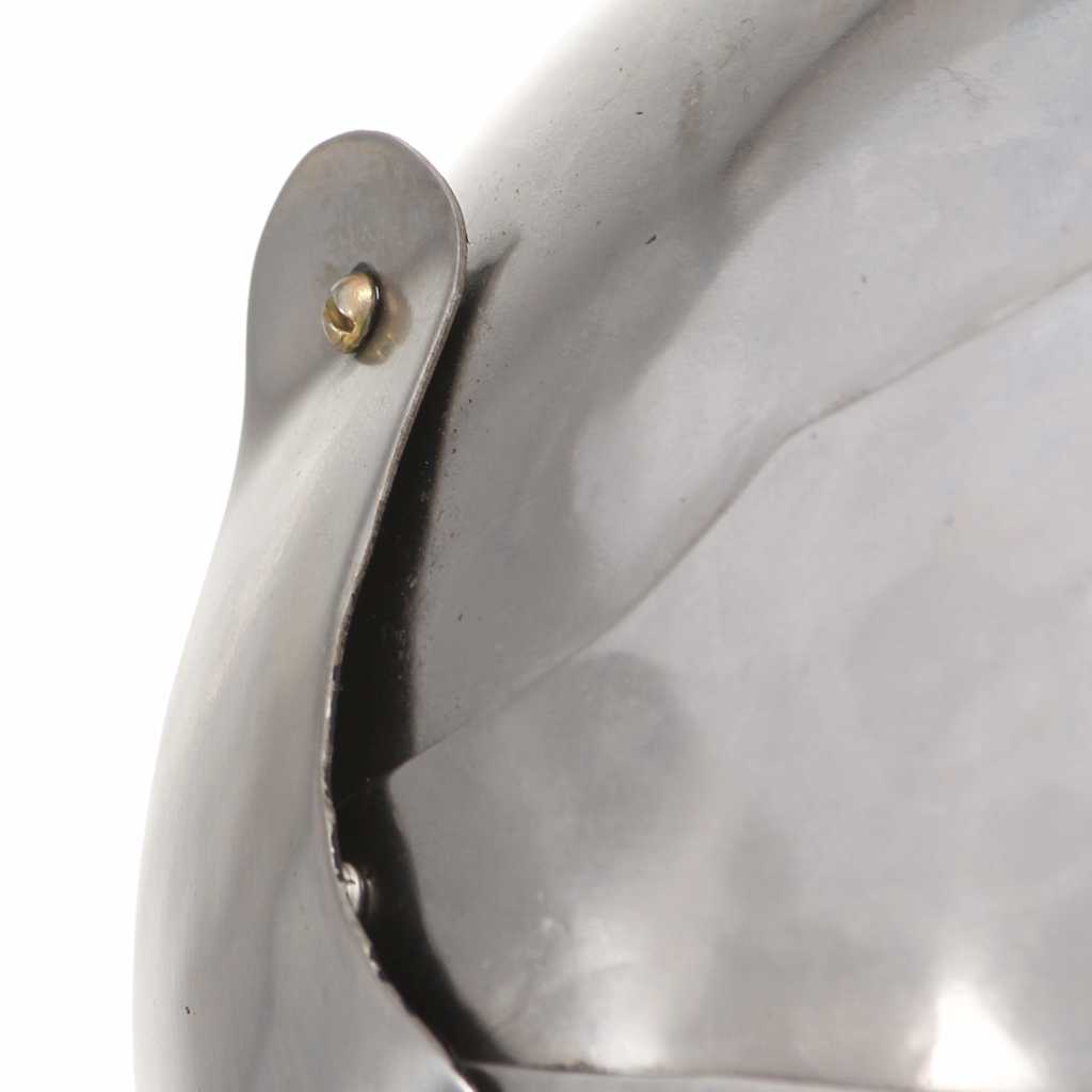 286220 vidaXL Medieval Knight Helmet Antique Replica LARP Silver Steel