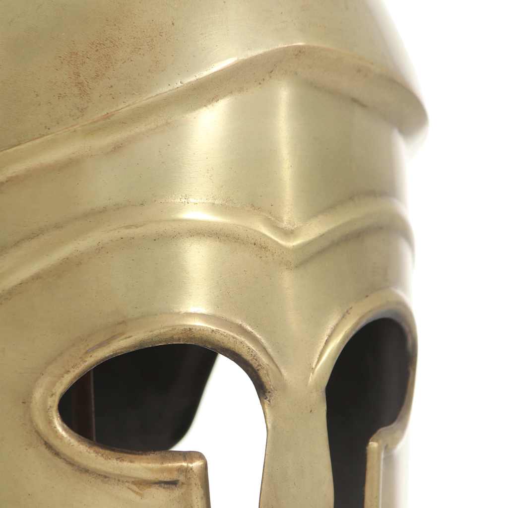 286223 vidaXL Greek Warrior Helmet Antique Replica LARP Brass Steel