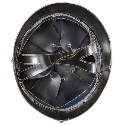 286225 vidaXL Medieval Knight Helmet Antique Replica LARP Copper Steel