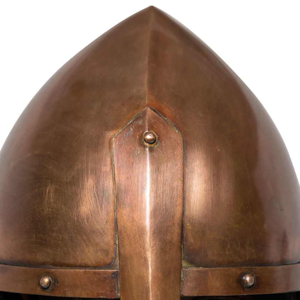 286225 vidaXL Medieval Knight Helmet Antique Replica LARP Copper Steel