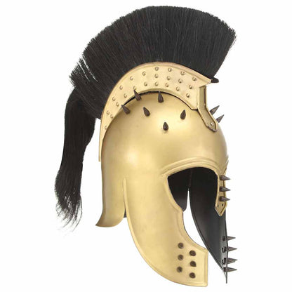 Greek Warrior Helmet Antique Replica LARP Brass Steel