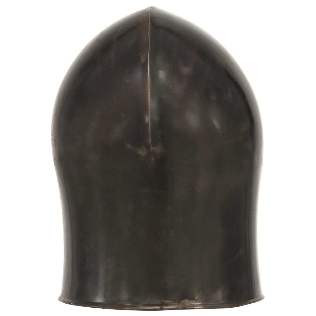 286237 vidaXL Medieval Knight Helmet Antique Replica LARP Silver Steel