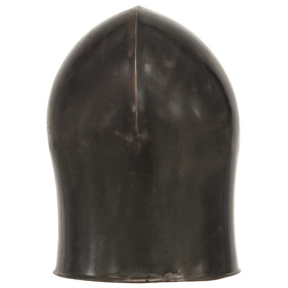 286237 vidaXL Medieval Knight Helmet Antique Replica LARP Silver Steel