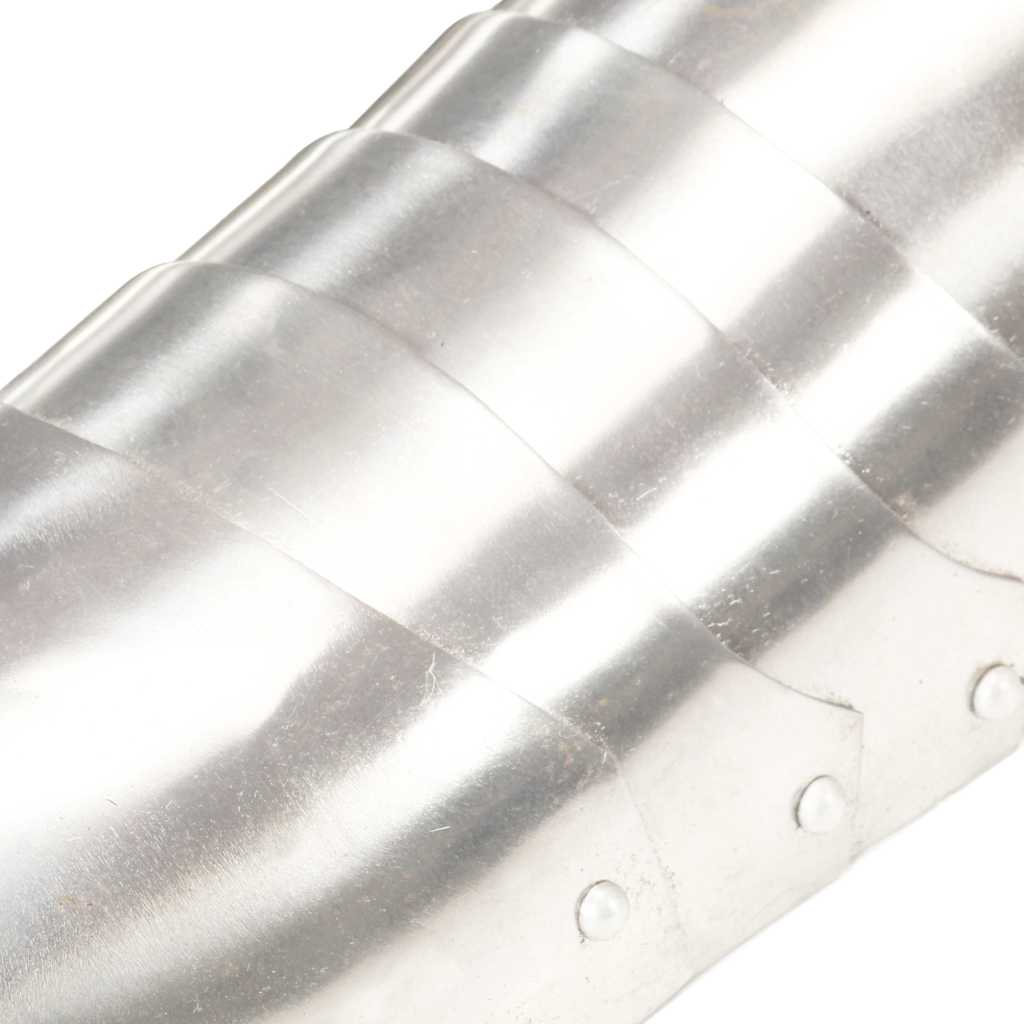 286238 vidaXL Medieval Knight Armour Sabatons Replica LARP Silver steel