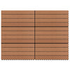 WPC Tiles 60x30 cm 6 pcs 1m² Brown