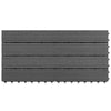 WPC Tiles 60x30 cm 6 pcs 1m² Grey