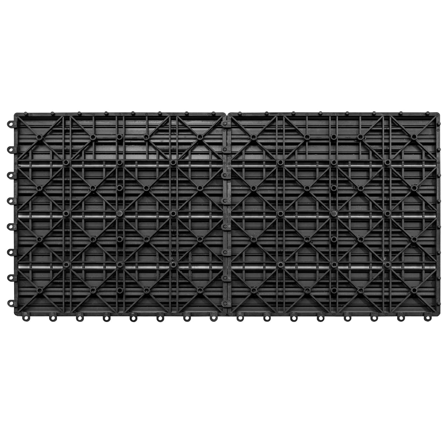 Decking Tile 6 pcs Grey 60 x 30 cm WPC