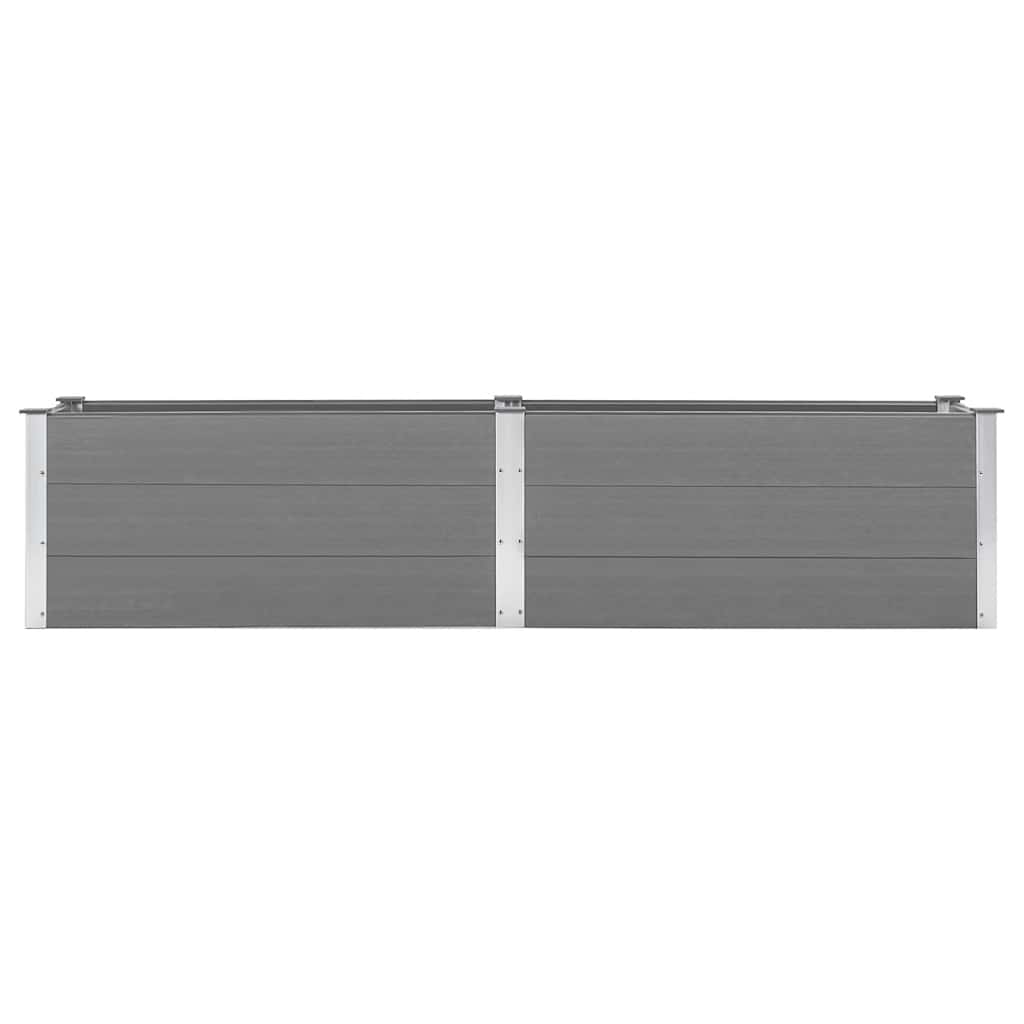 Garden Raised Bed 250x50x54 cm WPC Grey