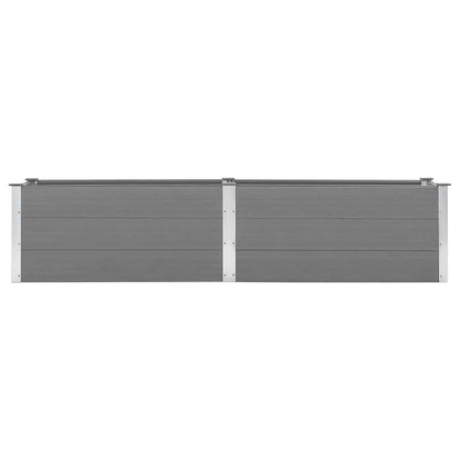 Garden Raised Bed 250x50x54 cm WPC Grey