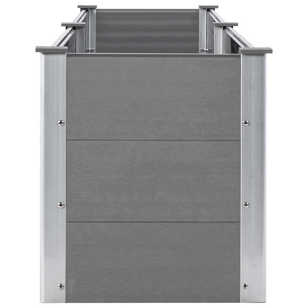 Garden Raised Bed 250x50x54 cm WPC Grey