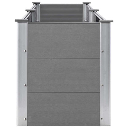 Garden Raised Bed 250x50x54 cm WPC Grey