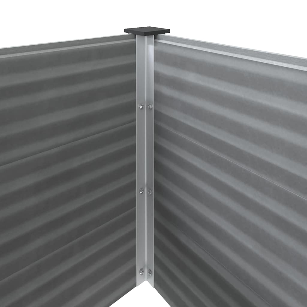 Garden Raised Bed 250x50x54 cm WPC Grey
