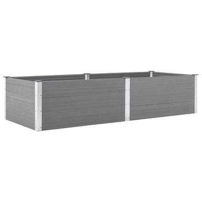 Garden Raised Bed 250x100x54 cm WPC Grey