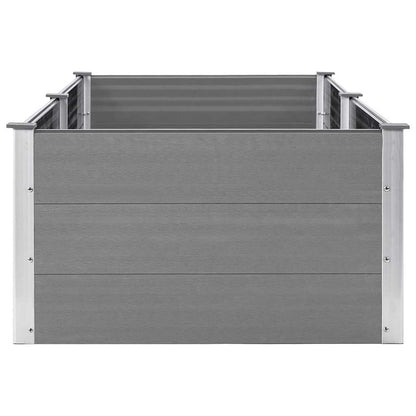 Garden Raised Bed 250x100x54 cm WPC Grey