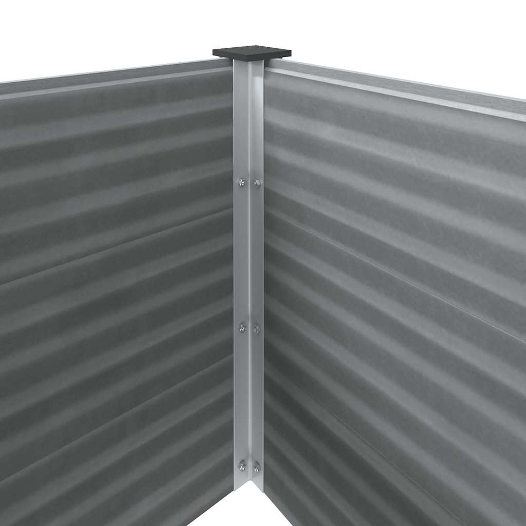 Garden Raised Bed 250x100x54 cm WPC Grey
