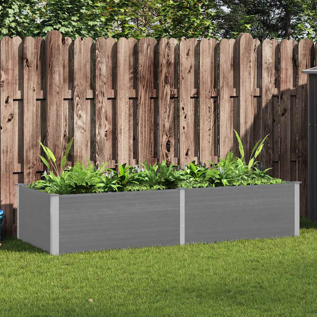 Garden Raised Bed 250x100x54 cm WPC Grey