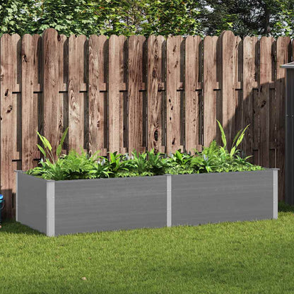 Garden Raised Bed 250x100x54 cm WPC Grey