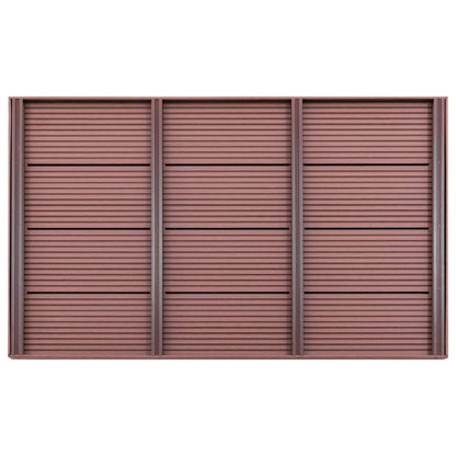 Floor Element for Solar Shower Brown 39.8"x24.8"x2.2" WPC