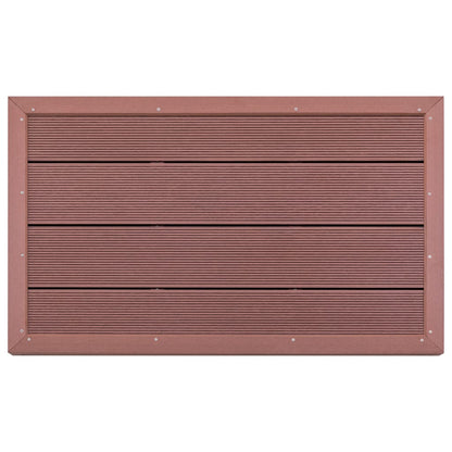 Floor Element for Solar Shower Brown 39.8"x24.8"x2.2" WPC