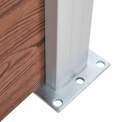 Garden Fence WPC 180x186 cm Brown