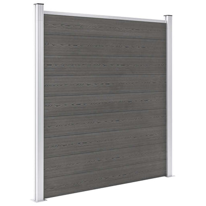 Garden Fence WPC 180x186 cm Grey