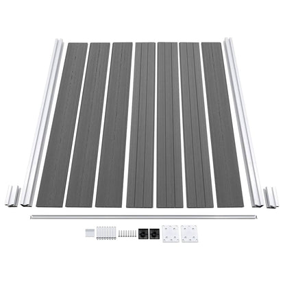 Garden Fence WPC 180x186 cm Grey