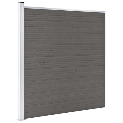 Garden Fence WPC 175x186 cm Grey