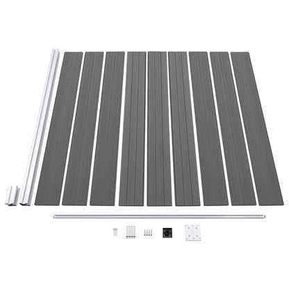 Garden Fence WPC 175x186 cm Grey