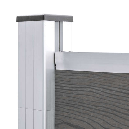 Garden Fence WPC 175x186 cm Grey