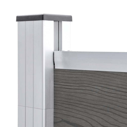 Garden Fence WPC 175x105 cm Grey