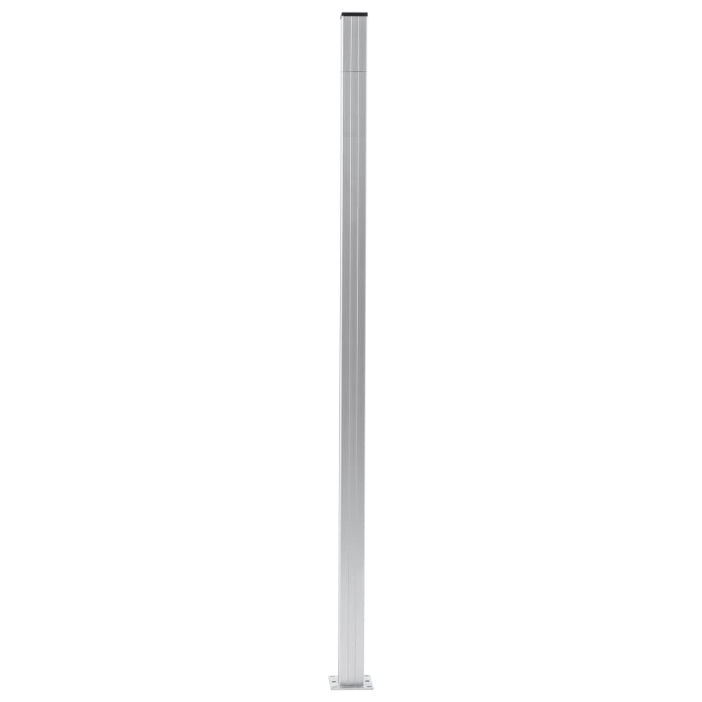 Fence Posts 3 pcs Aluminium 185 cm