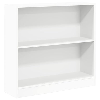Bookcase White 80x24x75 cm Engineered Wood