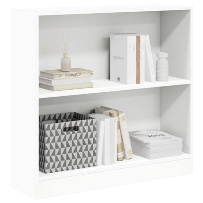 Bookcase White 80x24x75 cm Engineered Wood